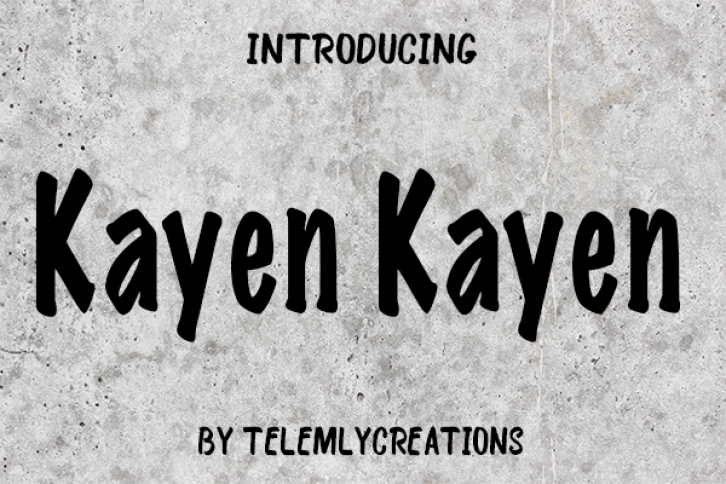 Kayen Kayen Font Download