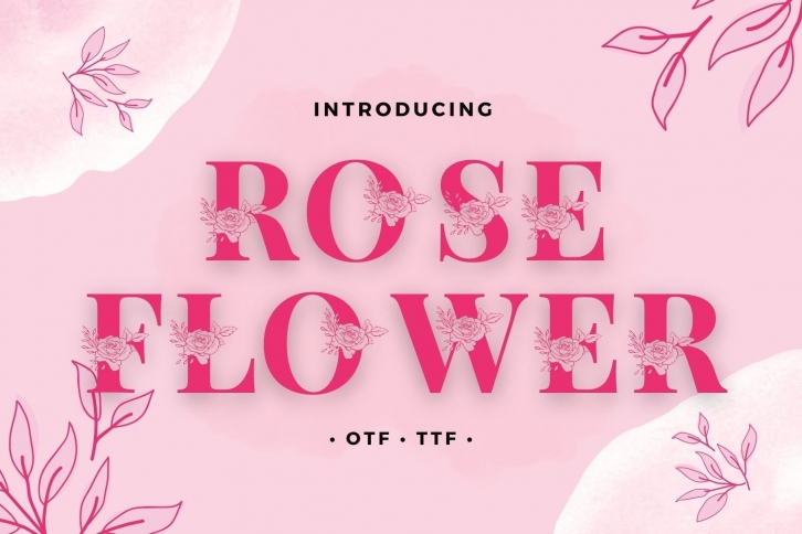 Rose Flower Font Download