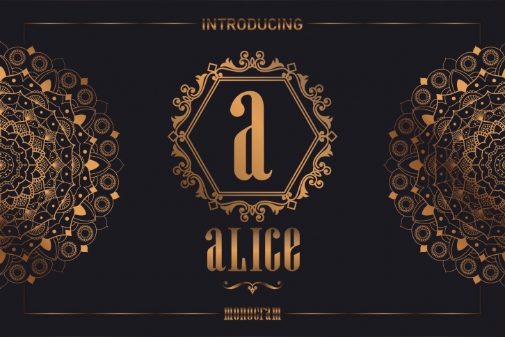 Alice Monogram Font Download