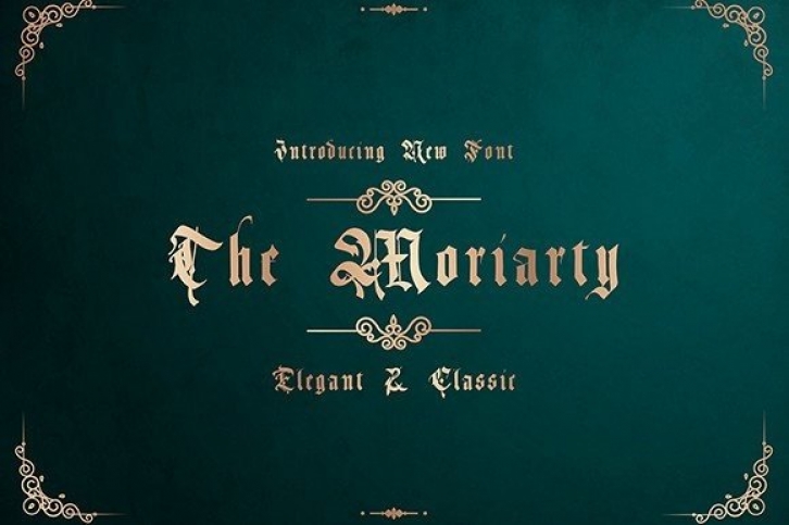 The Moriarty Font Download