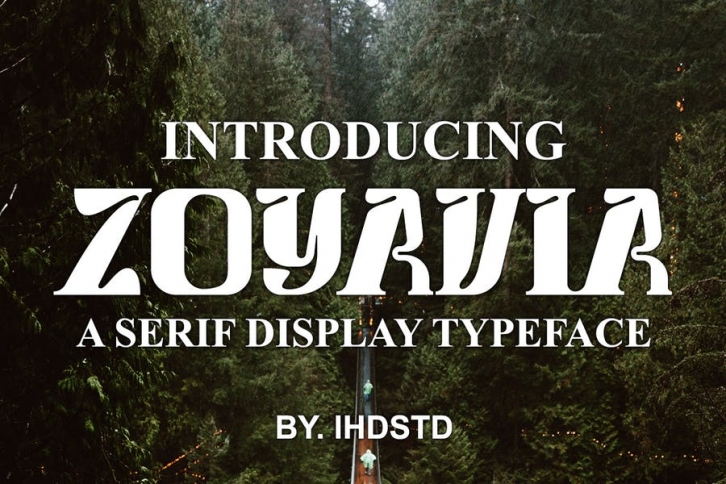 Zoyavia Serif Display Typeface Font Download