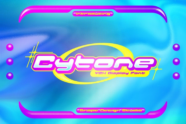 Cytone - Y2K Font Font Download
