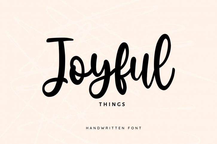 Joyful Things Cute Font Download