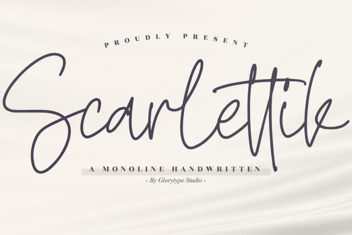 Scarlettik Monoline Handwritten Font Font Download