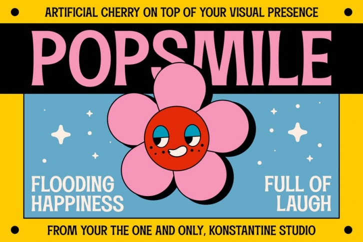 Popsmile - Retro Pop Fonts Font Download