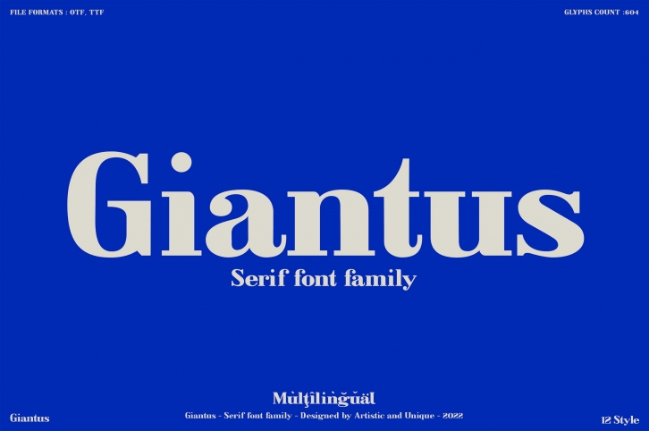 Giantus Font Download