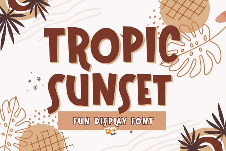 Tropic Sunset Font Download