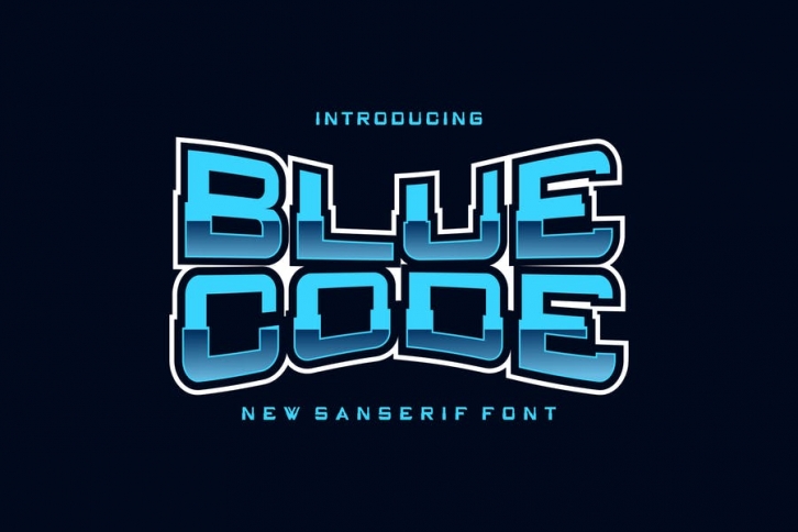 Blue Code Font Font Download