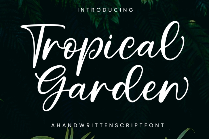 Tropical Garden Font Download