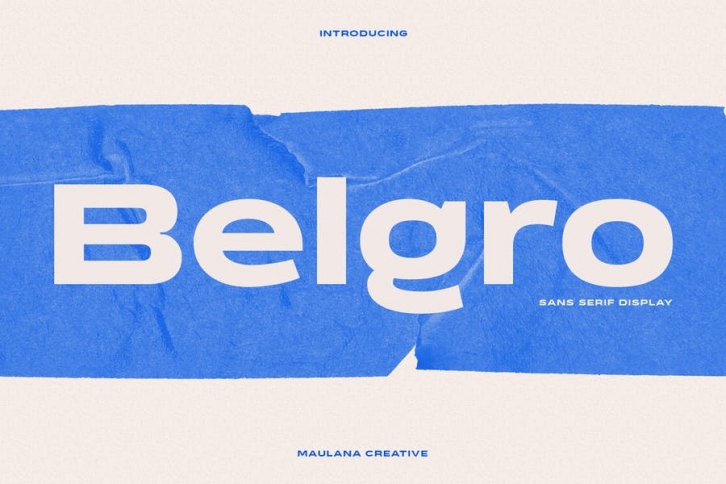 Belgro Display Font Font Download