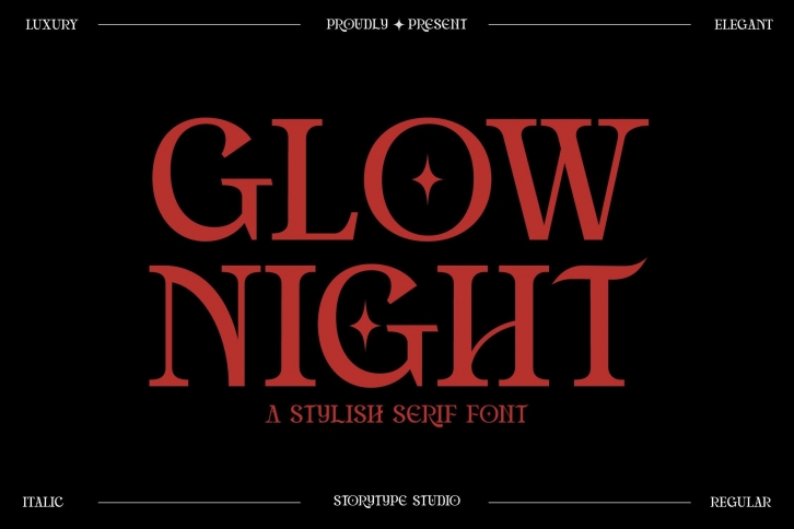 Glow Night Font Download