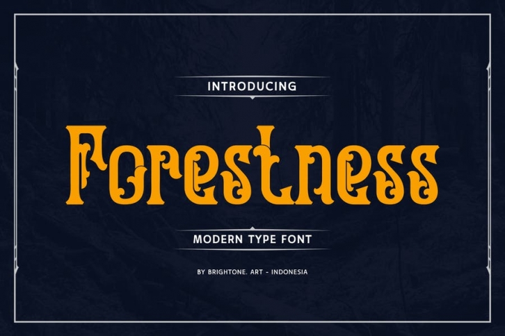 Forestness - Elegant Decorative Font Font Download