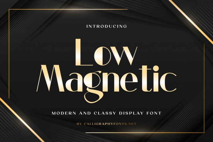 Low Magnetic Font Download