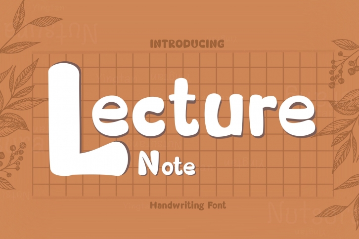 Lecture Note Font Download