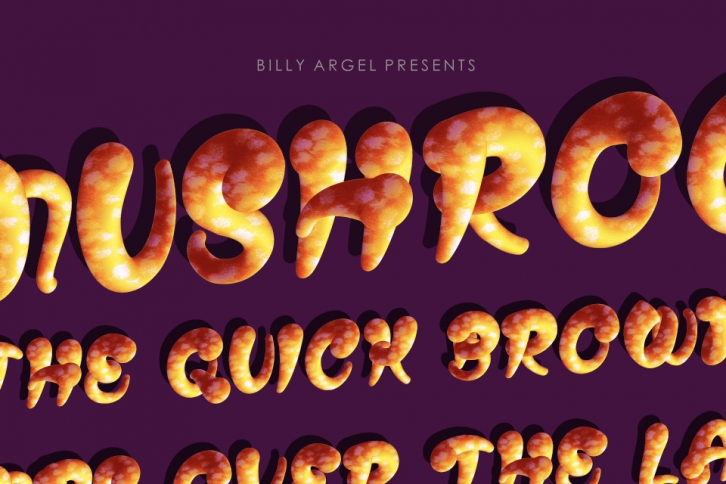 MUSHROOMS bold Exp Font Download