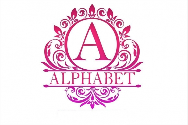Alphabet Monogram Font Download