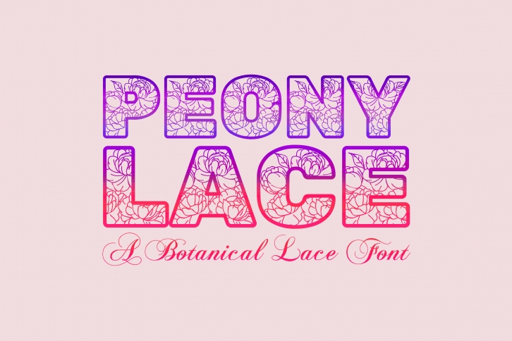 Peony Lace Font Download