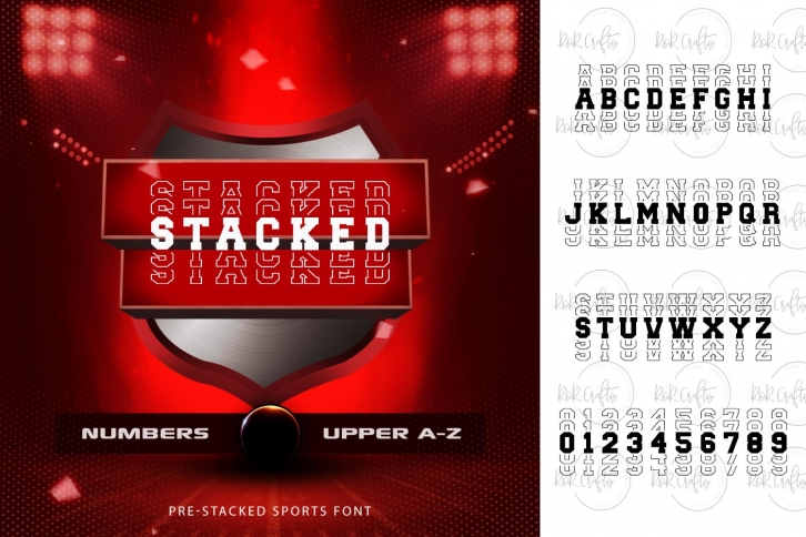 Sports Stacked Font Download