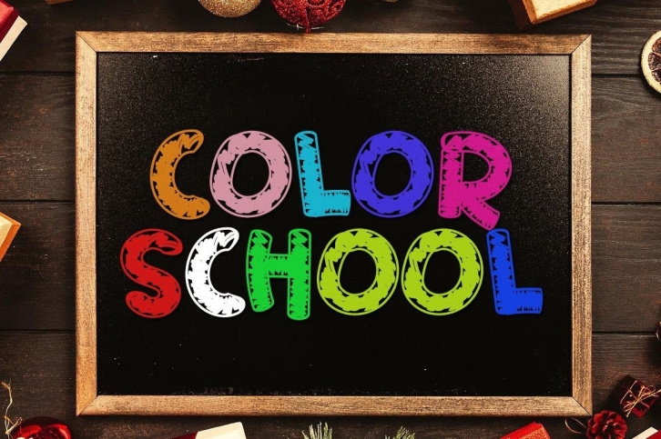 Color School Font Download