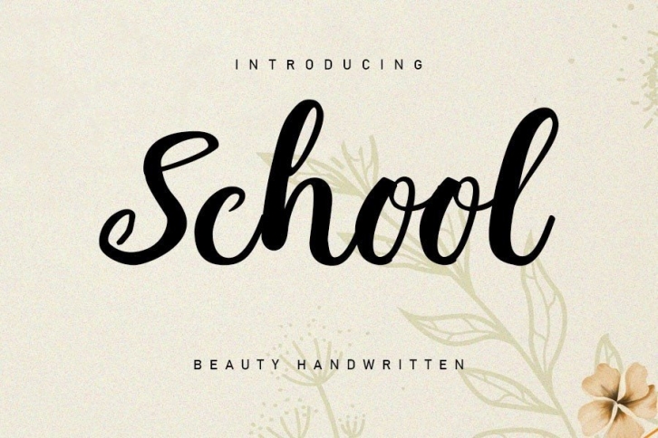 School Font Download