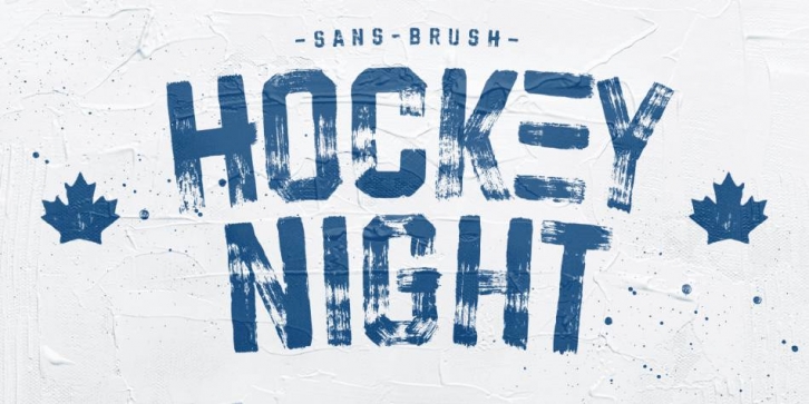 Hockeynight Sans Brush Font Download