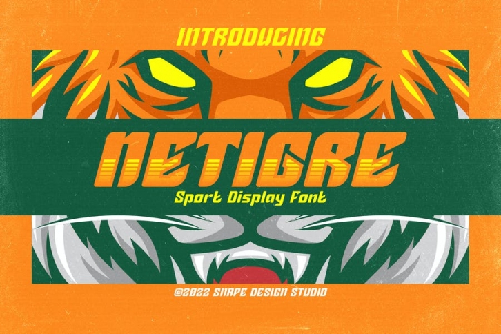 Netigre - Sport Font Font Download