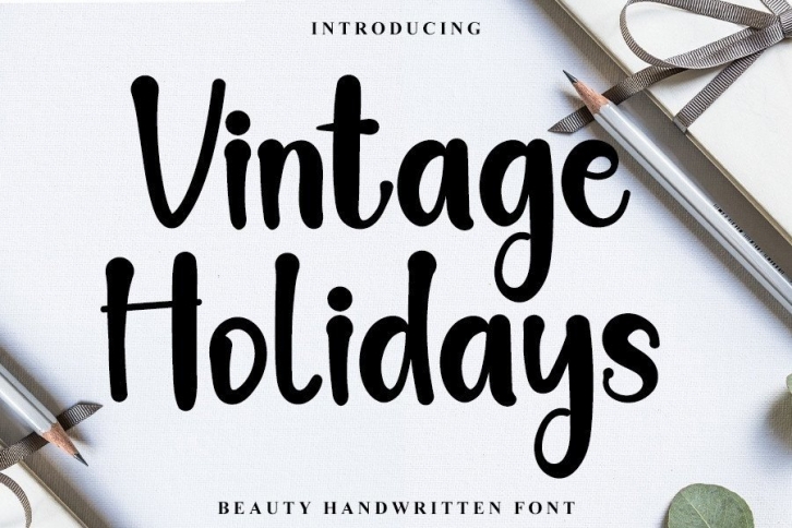 Vintage Holidays Font Download