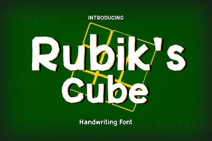 Rubiks Cube s Font Download