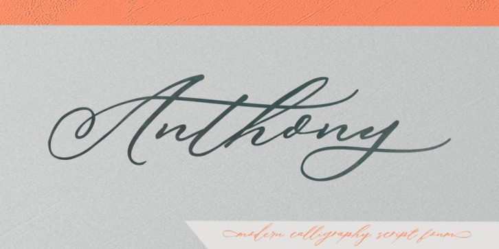 Anthony script Font Download