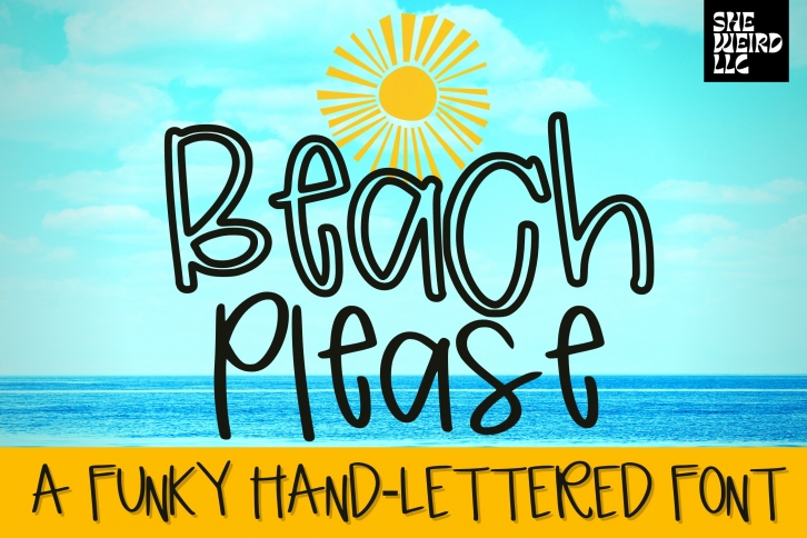 Beach Please -Funky Hand-lettered Font Download