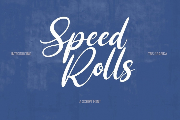 Speed Rolls Font Download