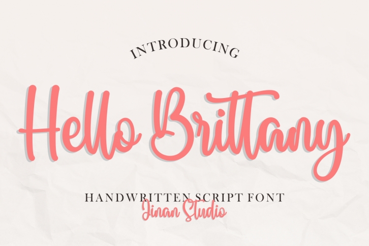 Hello Brittany Font Download