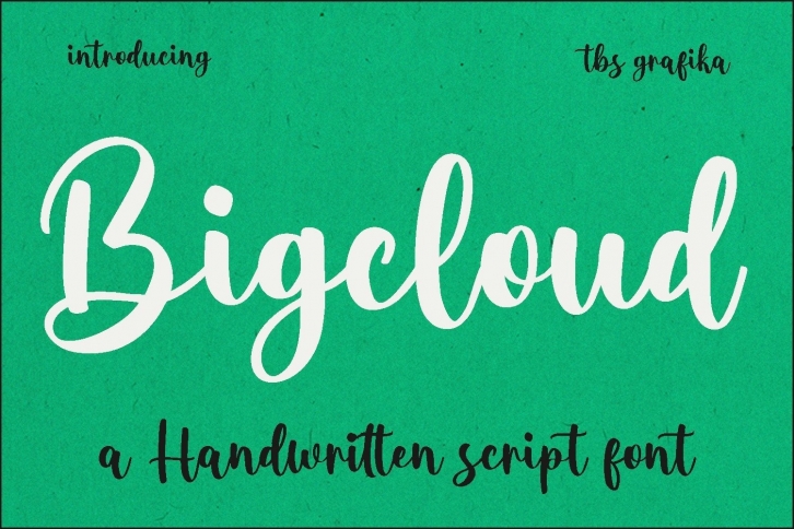 Bigcloud Font Download