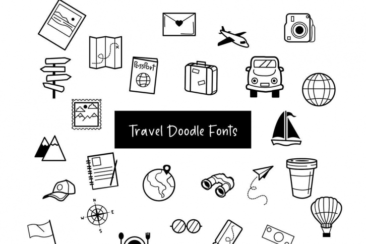 Travel Doodle Font Download
