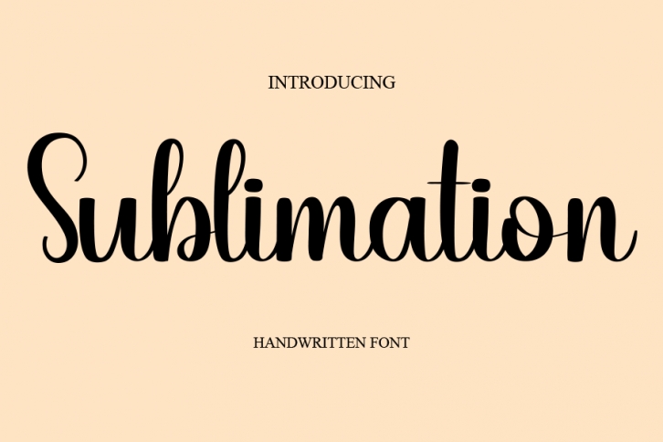 Sublimation Font Download