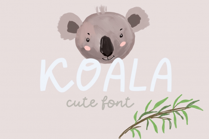 Koala charming display Font Download