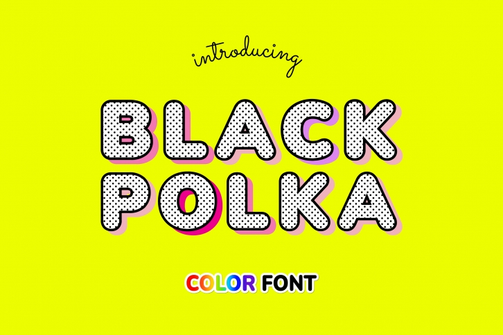 Black Polka Font Download