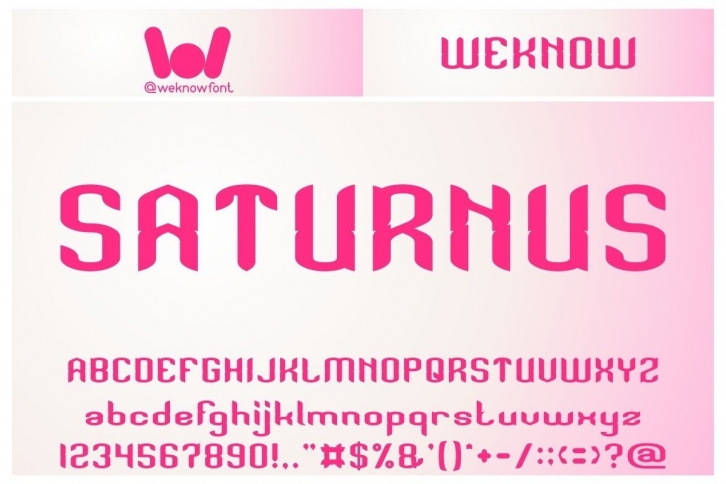 Saturnus Font Download