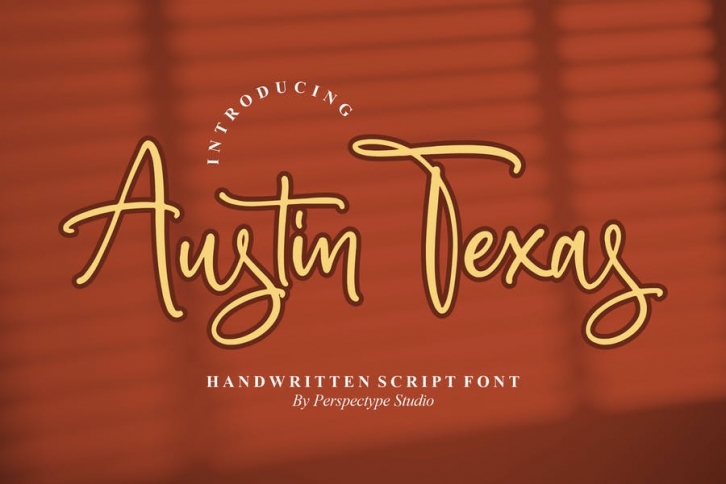 Austin Texas Handwritten Script Font Font Download