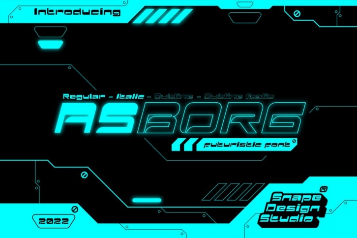 Asborg – Futuristic Font Font Download