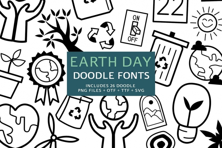 Earth Day Doodle Font Download