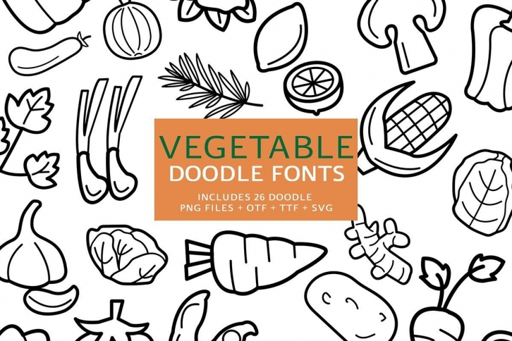 Vegetable Doodle Font Download