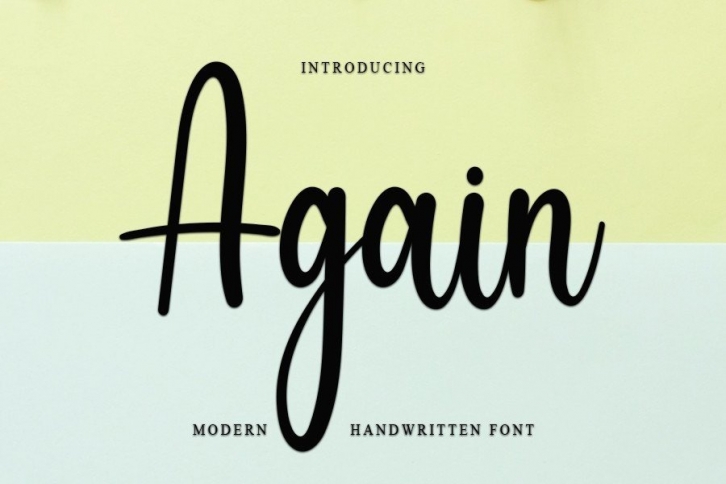 Again Font Download