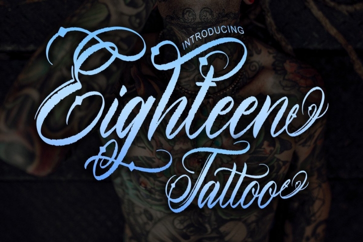 Eighteen Tattoo Font Download
