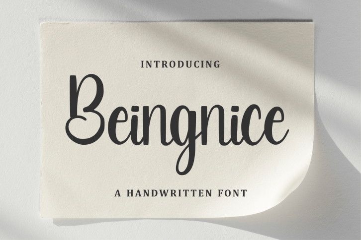 Beingnice Font Download