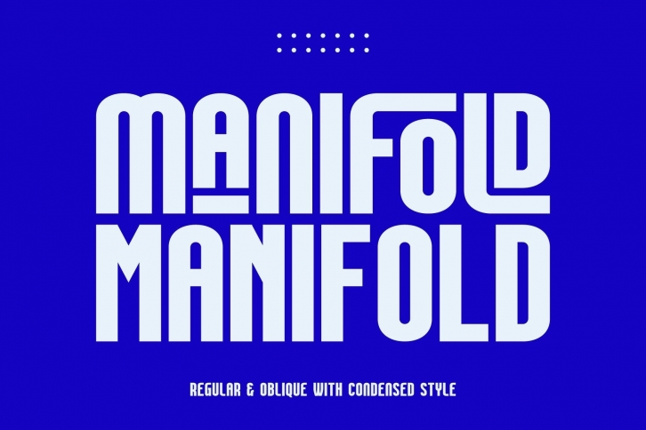 Manifold Font Download