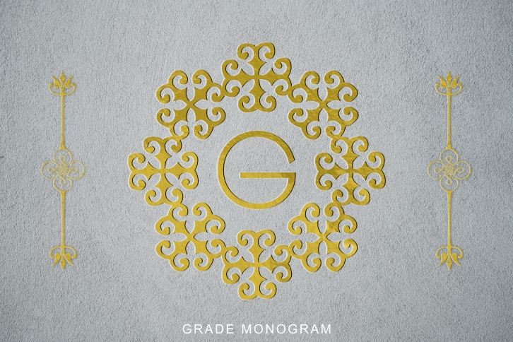 Grade Monogram Font Download