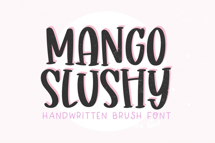 MANGO SLUSHY Brush Serif Font Download