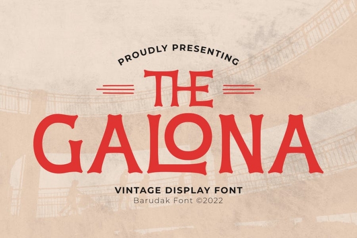 Galona - Serif Display Font Font Download