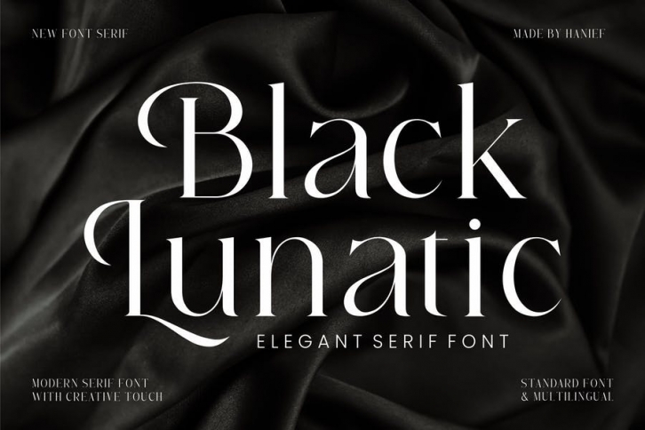 Black Lunatic | Elegant Serif Font Font Download